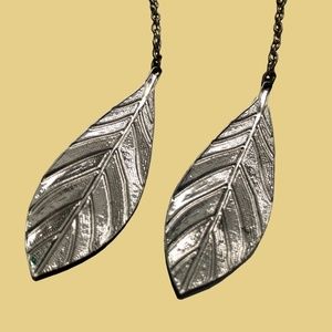 Silver Leaf Earrings